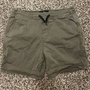 Hollister Men's Khaki Flat Front Shorts